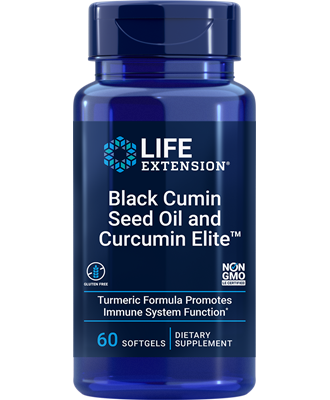 Black Cumin Seed Oil and Curcumin Elite 60 softgels